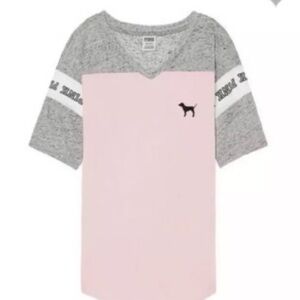 Victoria's Secret Pink boyfriend jersey Tee shirt